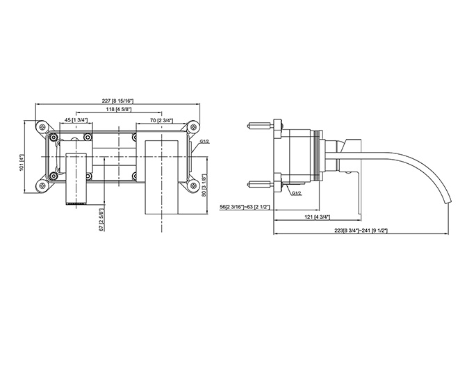 Wall-Mounted Basin Faucets