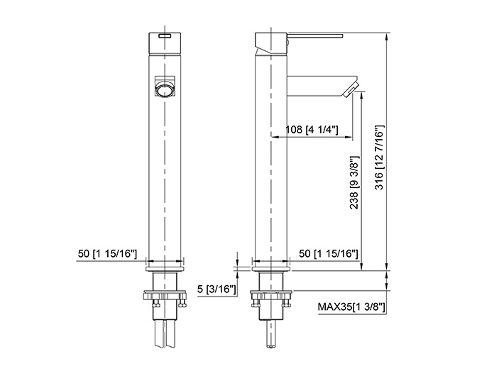 Single-Hole Deck-Mount Basin Faucets