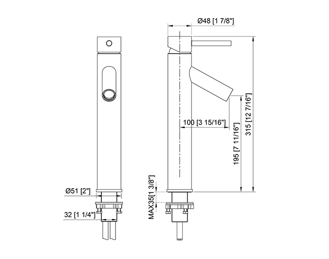 Single-Hole Deck-Mount Basin Faucets