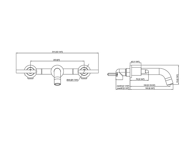 Wall-Mounted Basin Faucets