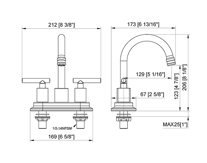 Centerset Basin Faucets